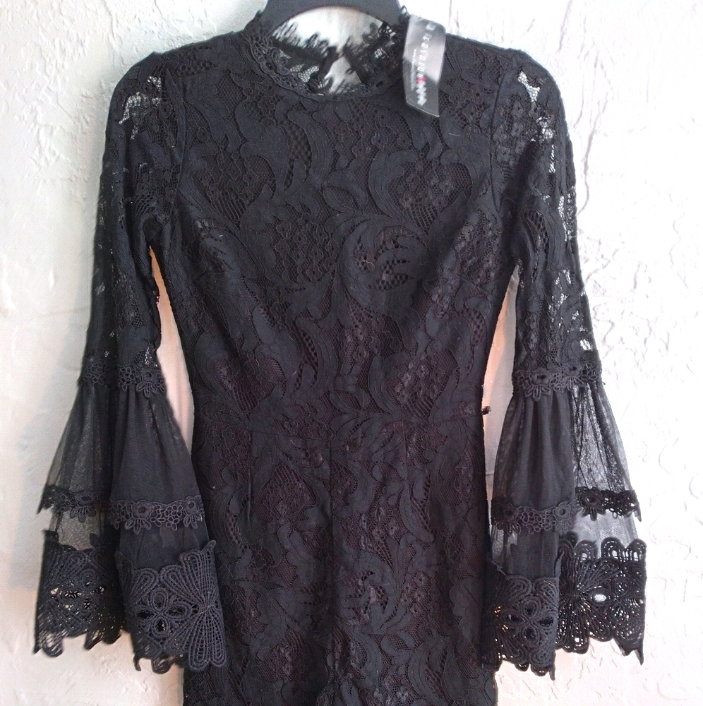 Lace black rompers jumpsuit